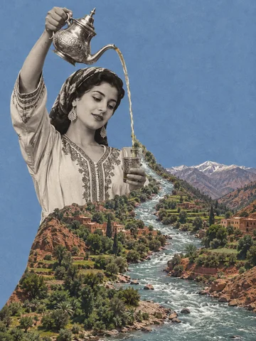 The Pour, from Collage